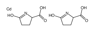 bis(5-oxo-DL-prolinato-N1,O2)cadmium structure