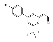 4-(7-TRIFLUOROMETHYL-PYRAZOLO[1,5-A]PYRIMIDIN-5-YL)-PHENOL Structure