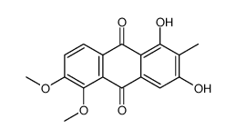 1,3-dihydroxy-5,6-dimethoxy-2-methylanthracene-9,10-dione Structure