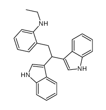 2-[2,2-bis(1H-indol-3-yl)ethyl]-N-ethylaniline Structure