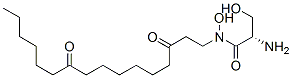 (2S)-2-Amino-N-(3,10-dioxohexadecyl)-N,3-dihydroxypropanamide结构式