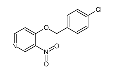 4-[(4-chlorophenyl)methoxy]-3-nitropyridine结构式