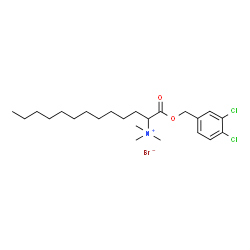 1-((3,4-DICHLOROBENZYL)OXY)-N,N,N-TRIMETHYL-1-OXO-2-TRIDECANAMINIUM BROMIDE structure