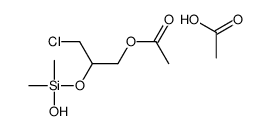 acetic acid,[3-chloro-2-[hydroxy(dimethyl)silyl]oxypropyl] acetate结构式