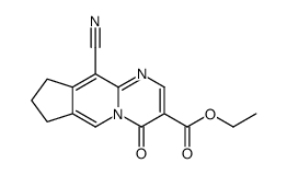 ethyl 10-cyano-4-oxo-8,9-dihydro-7H-cyclopenta[4,5]pyrido[1,6-b]pyrimidine-3-carboxylate Structure