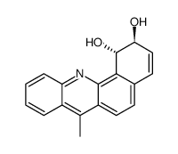 Benz[c]acridine-1,2-diol, 1,2-dihydro-7-methyl-, trans Structure