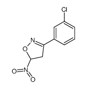 3-(3-chlorophenyl)-5-nitro-4,5-dihydroisoxazole结构式