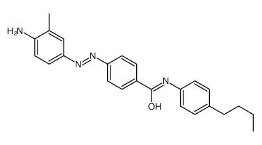 4-[(4-amino-3-methylphenyl)diazenyl]-N-(4-butylphenyl)benzamide结构式