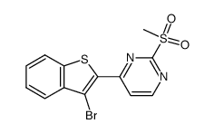 4-(3-bromobenzo[b]thiophen-2-yl)-2-(methylsulfonyl)pyrimidine Structure