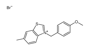 3-[(4-methoxyphenyl)methyl]-6-methyl-1,3-benzothiazol-3-ium,bromide Structure