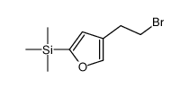 [4-(2-bromoethyl)furan-2-yl]-trimethylsilane Structure