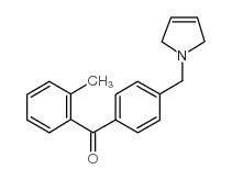 2-METHYL-4'-(3-PYRROLINOMETHYL) BENZOPHENONE结构式