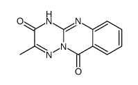 2-methyl-5H-[1,2,4]triazino[3,2-b]quinazoline-3,10-dione结构式