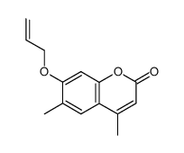 4,6-dimethyl-7-(allyloxy)coumarin Structure