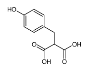 2-[(4-hydroxyphenyl)methyl]propanedioic acid structure