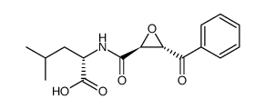 L-Leucine, N-[[(2S,3S)-3-benzoyl-2-oxiranyl]carbonyl]结构式