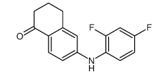 6-(2,4-difluoroanilino)-3,4-dihydro-2H-naphthalen-1-one Structure