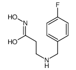 3-[(4-fluorophenyl)methylamino]-N-hydroxypropanamide Structure