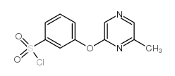 3-[(6-甲基-2-吡嗪)氧基]苯磺酰氯结构式