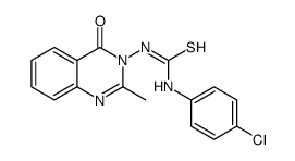 1-(4-chlorophenyl)-3-(2-methyl-4-oxoquinazolin-3-yl)thiourea Structure