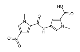 1-methyl-4-(1-methyl-4-nitropyrrole-2-carboxamido)pyrrole-2-carboxylic acid Structure