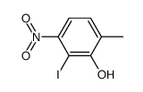 2-iodo-3-nitro-6-methylphenol Structure