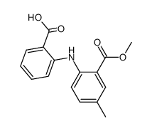 2-(2-Carboxy-phenylamino)-5-methyl-benzoic acid methyl ester结构式