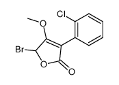 5-Bromo-3-(2-chloro-phenyl)-4-methoxy-5H-furan-2-one Structure