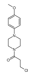 3-chloro-1-(4-(4-methoxyphenyl)piperazin-1-yl)propan-1-one Structure