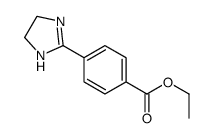 ethyl 4-(4,5-dihydro-1H-imidazol-2-yl)benzoate结构式