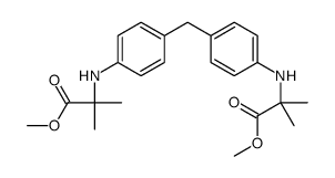 methyl 2-[4-[[4-[(1-methoxy-2-methyl-1-oxopropan-2-yl)amino]phenyl]methyl]anilino]-2-methylpropanoate Structure