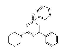 1,5-diphenyl-3-piperidino-1H-1λ4,2,4-thiadiazine 1-oxide Structure