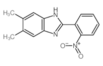 1H-Benzimidazole,5,6-dimethyl-2-(2-nitrophenyl)- structure