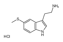 2-(5-methylsulfanyl-1H-indol-3-yl)ethylazanium,chloride Structure