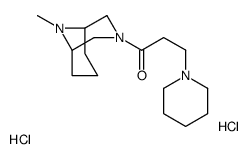 1-(9-methyl-3,9-diazabicyclo[3.3.1]nonan-3-yl)-3-piperidin-1-ylpropan-1-one,dihydrochloride结构式