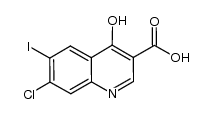 7-chloro-4-hydroxy-6-iodoquinoline-3-carboxylic acid Structure