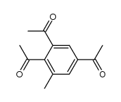 1-Methyl-2,3,5-triacetylbenzol结构式