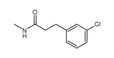 3-(3-chloro-phenyl)-propionic acid methylamide Structure