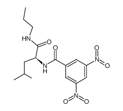 (S)-(+)-N-(3,5-dinitrobenzoyl)leucine n-propylamide结构式