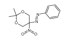 2,2-dimethyl-5-nitro-5-phenylazo-[1,3]dioxane Structure