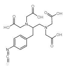 1-(4-isothiocyanatobenzyl)ethylenediamine-n,n,n',n'-tetraacetic acid Structure