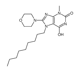 3-methyl-8-morpholin-4-yl-7-nonylpurine-2,6-dione Structure