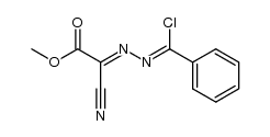 (α-chloro-benzylidenehydrazono)-cyano-acetic acid methyl ester结构式