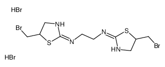 N,N'-bis[5-(bromomethyl)-4,5-dihydro-1,3-thiazol-2-yl]ethane-1,2-diamine,dihydrobromide结构式