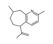 2,8-dimethyl-5-isopropenylcyclohepta[b]pyridine Structure