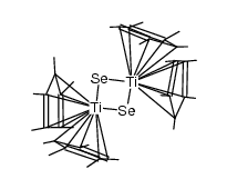 bis{bis(η5-pentamethylcyclopentadienyl)(μ-seleno)titanium} Structure