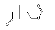 2-(1-methyl-3-oxocyclobutyl)ethyl acetate Structure