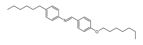 1-(4-heptoxyphenyl)-N-(4-hexylphenyl)methanimine Structure