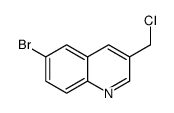 6-bromo-3-(chloromethyl)quinoline结构式