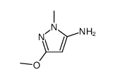 5-methoxy-2-methylpyrazol-3-amine结构式